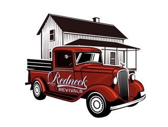 Redneck Revivals  logo design by DreamLogoDesign