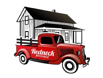 Redneck Revivals  logo design by DreamLogoDesign