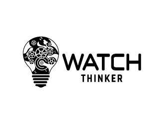 Watch Thinker logo design by MonkDesign