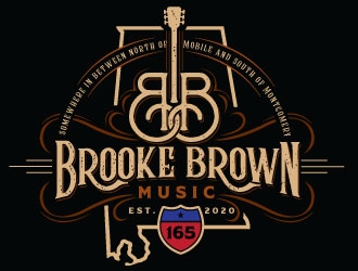 Brooke Brown Music logo design by REDCROW