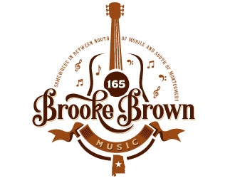 Brooke Brown Music logo design by REDCROW