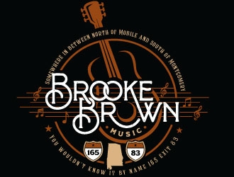 Brooke Brown Music logo design by REDCROW