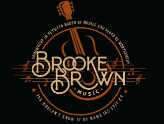 Brooke Brown Music logo design by REDCROW