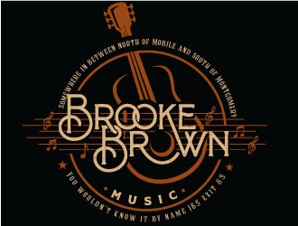 Brooke Brown Music logo design by REDCROW