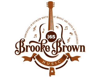 Brooke Brown Music logo design by REDCROW