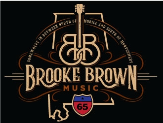 Brooke Brown Music logo design by REDCROW