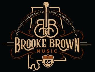 Brooke Brown Music logo design by REDCROW