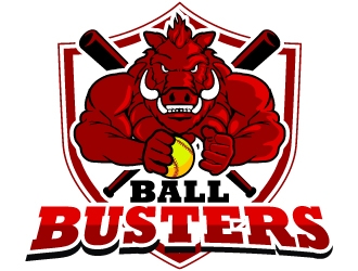 Ball Busters logo design by LucidSketch