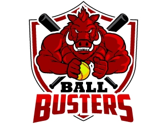 Ball Busters logo design by LucidSketch