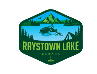 Raystown Lake Camping logo design by emberdezign