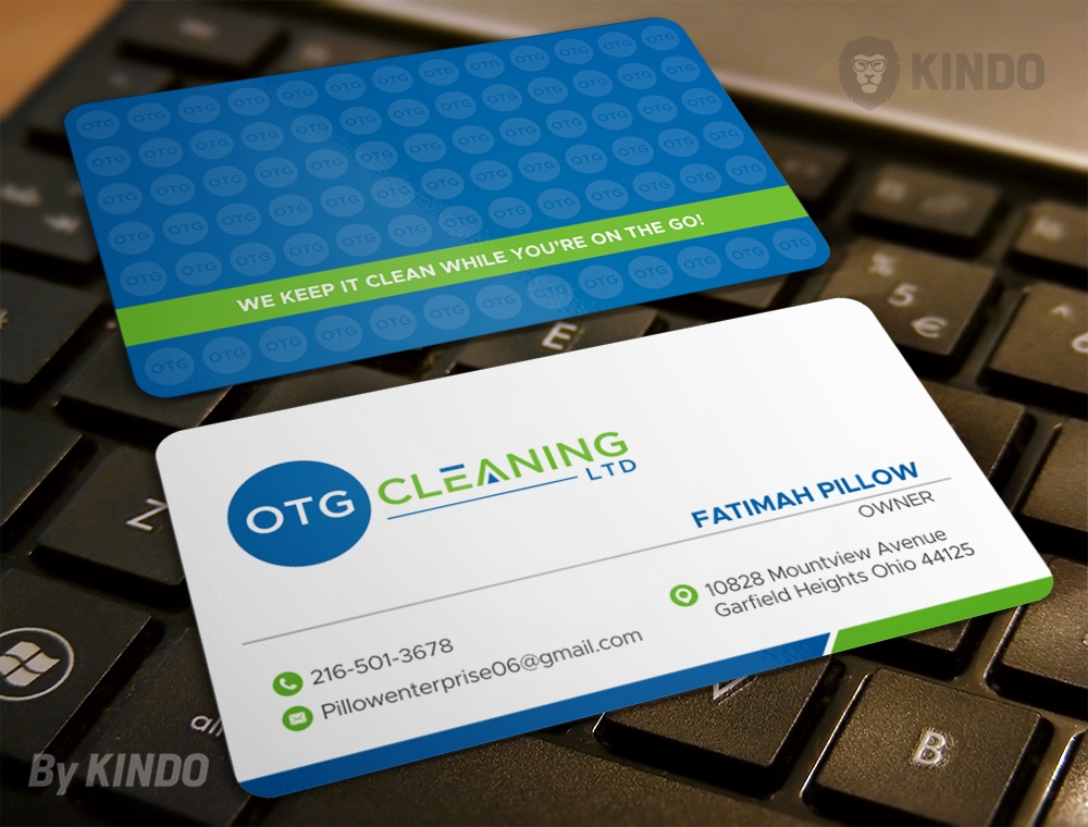 OTG Cleaning LTD logo design by Kindo