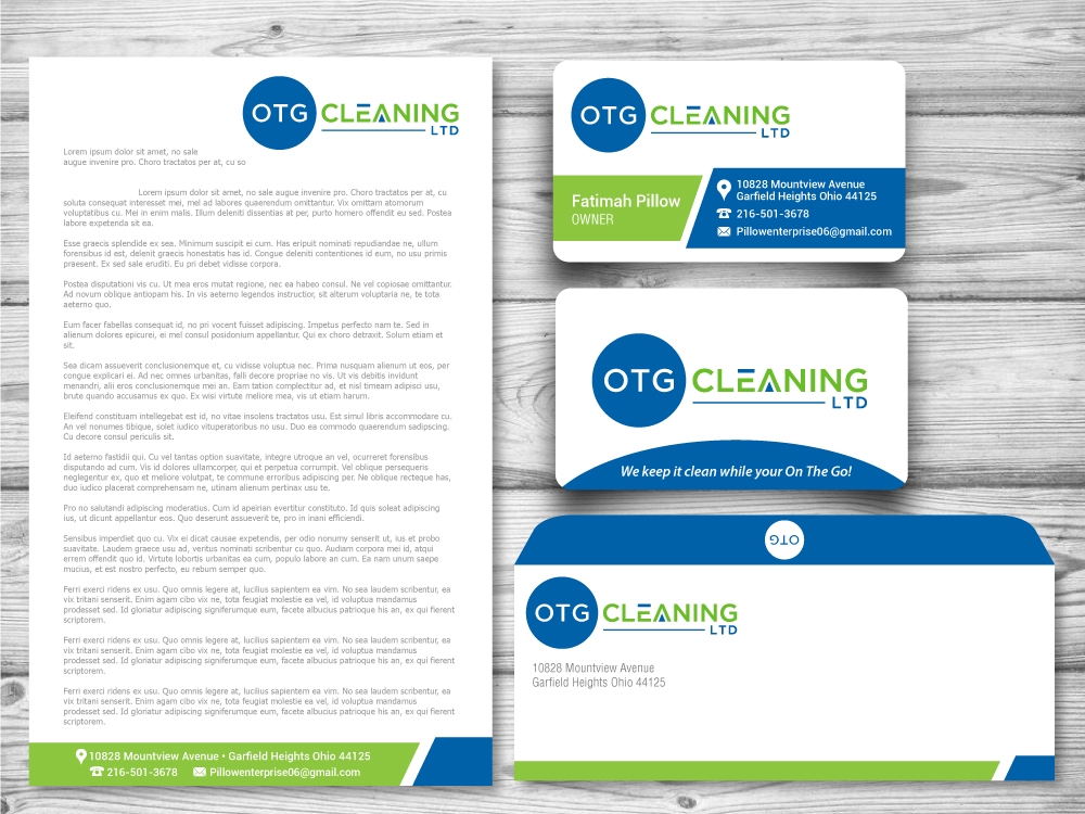 OTG Cleaning LTD logo design by jaize