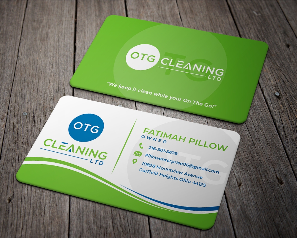 OTG Cleaning LTD logo design by zizze23