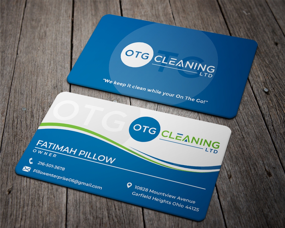 OTG Cleaning LTD logo design by zizze23