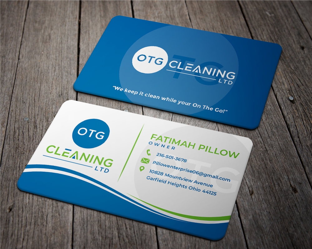 OTG Cleaning LTD logo design by zizze23