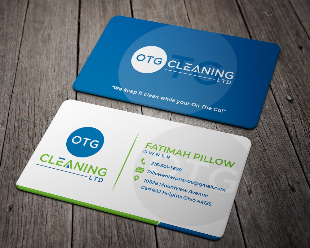 OTG Cleaning LTD logo design by zizze23