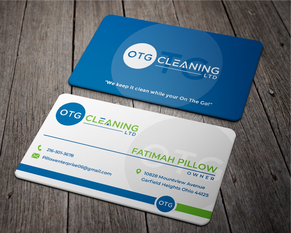 OTG Cleaning LTD logo design by zizze23