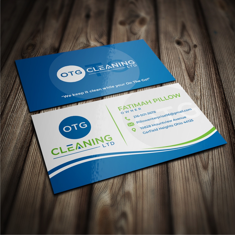 OTG Cleaning LTD logo design by zizze23