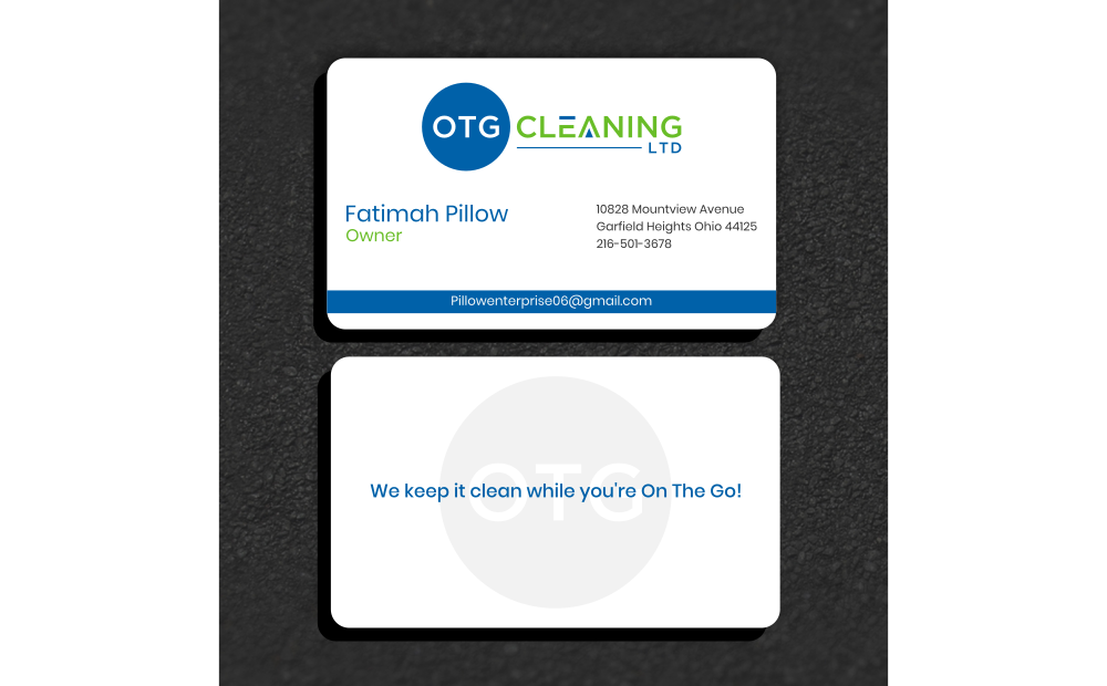 OTG Cleaning LTD logo design by zoominten