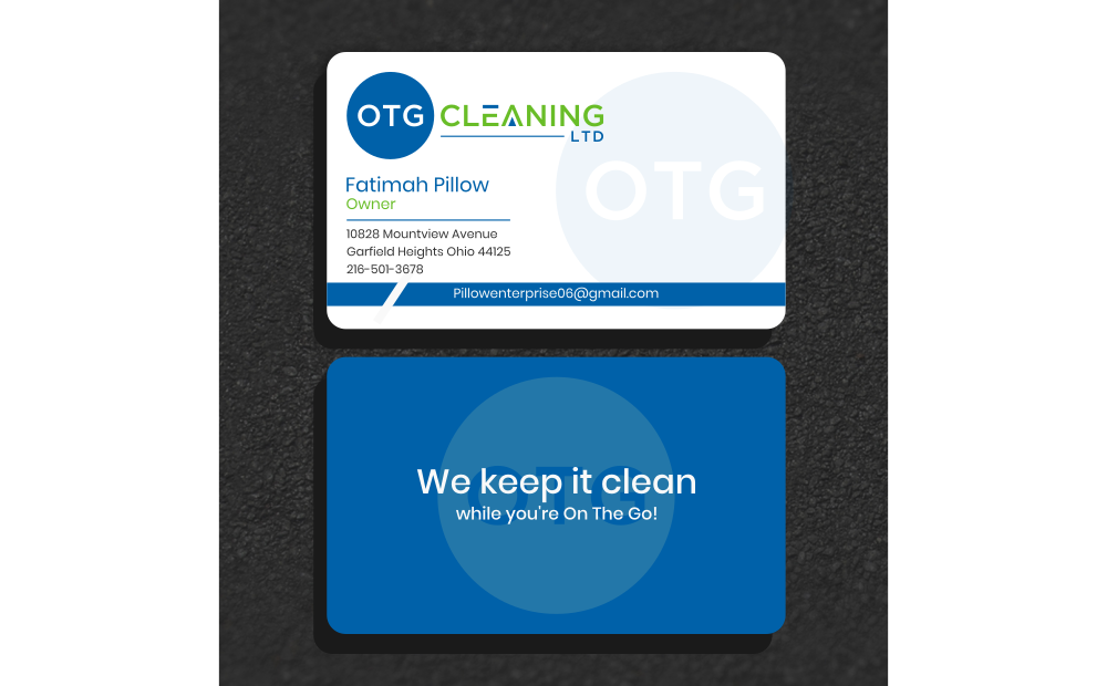 OTG Cleaning LTD logo design by zoominten