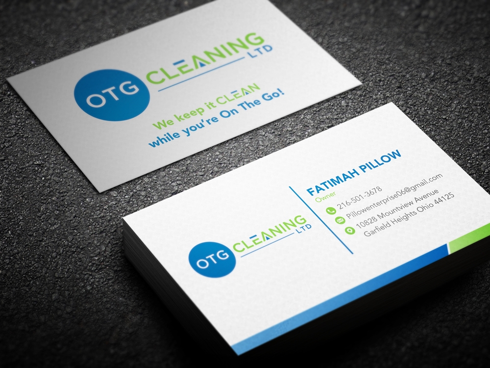 OTG Cleaning LTD logo design by KHAI