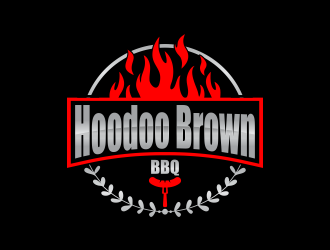 Hoodoo Brown BBQ/ Sausage king of Connecticut logo design by BlessedArt