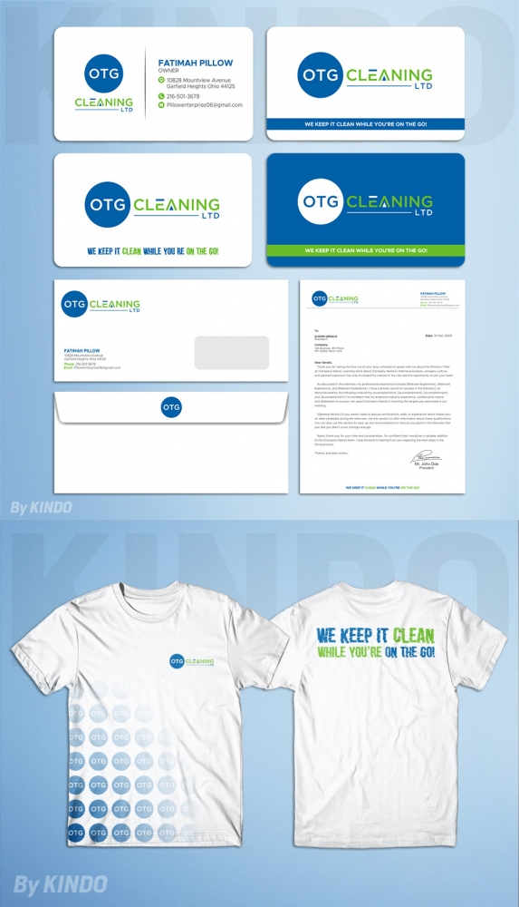 OTG Cleaning LTD logo design by Kindo