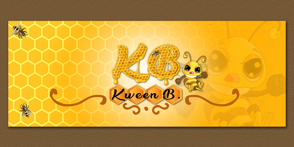 Kween B.  logo design by Gelotine