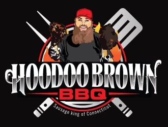 Hoodoo Brown BBQ/ Sausage king of Connecticut logo design by AamirKhan