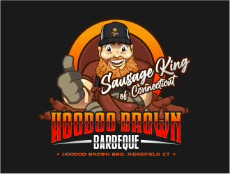 Hoodoo Brown BBQ/ Sausage king of Connecticut logo design by onamel