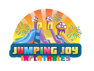 Jumping Joy Inflatables  logo design by drifelm