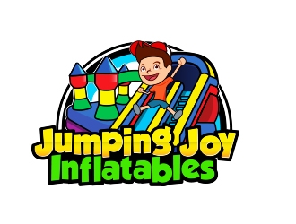 Jumping Joy Inflatables  logo design by adm3