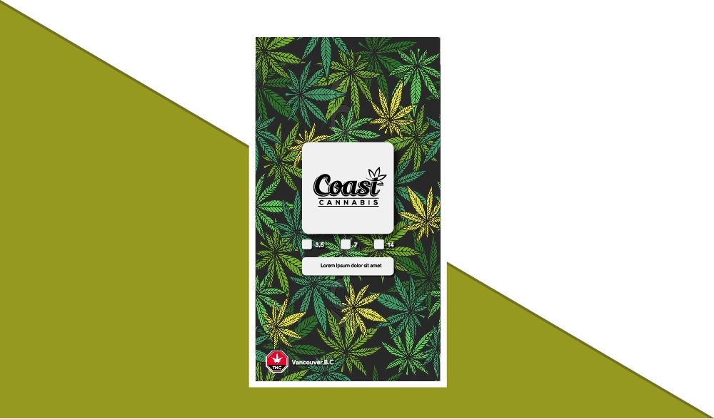 Coast Cannabis  logo design by Niqnish