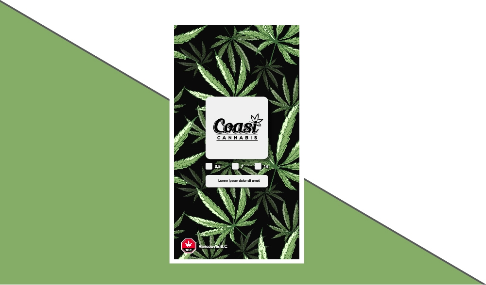 Coast Cannabis  logo design by Niqnish