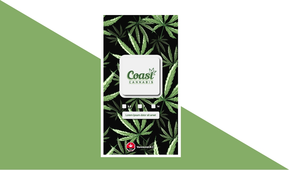 Coast Cannabis  logo design by Niqnish