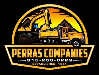 Perras Companies logo design by Suvendu