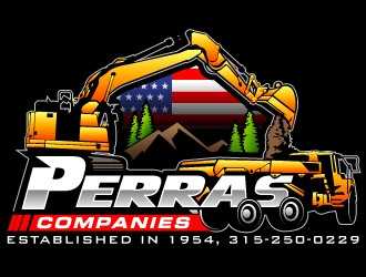 Perras Companies logo design by Suvendu