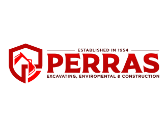 Perras Companies logo design by FriZign