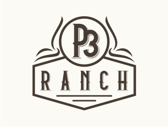 P 3 Ranch logo design by GemahRipah