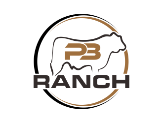 P 3 Ranch logo design by qqdesigns