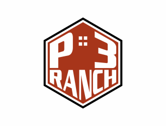 P 3 Ranch logo design by Renaker