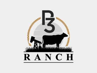 P 3 Ranch logo design by wongndeso