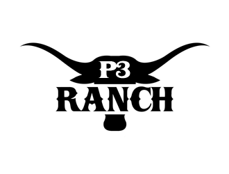 P 3 Ranch logo design by kunejo