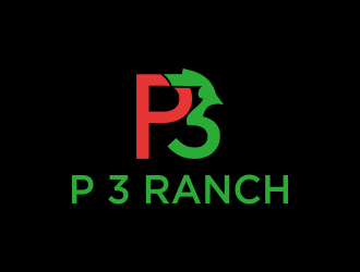 P 3 Ranch logo design by azizah