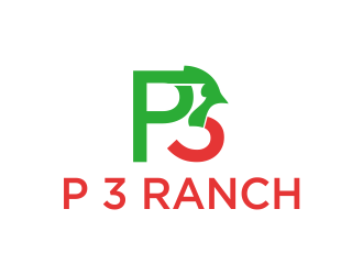 P 3 Ranch logo design by azizah