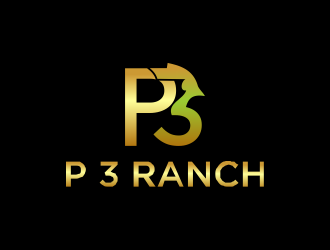 P 3 Ranch logo design by azizah