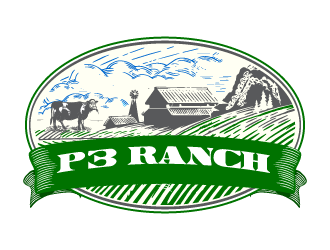 P 3 Ranch logo design by Ultimatum