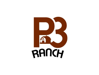 P 3 Ranch logo design by uttam