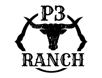 P 3 Ranch logo design by rgb1