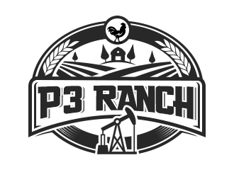 P 3 Ranch logo design by ProfessionalRoy